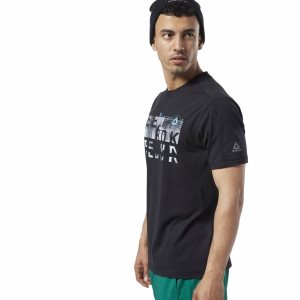 Reebok One Series Training Speedwick T Shirt Herren - Schwarz - DE 184-ESJ